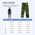 thumbnail image 4 of Susaid Tropical Palm Leaves Fern Leaf Print Mens Pajama Pants Set Sleep & Lounge Pants, PJ Bottoms with Pockets and Button Fly-Large, 4 of 6