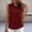 Wine-02, variant on SPZTSX Tank Tops for Women Collared Sleeveless Solid Color Textured Casual Daily Work Blouses Shirts
