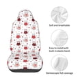 thumbnail image 4 of Wukai cute cat hearts Full Set Car Seat Covers with Soft Padding Universal Auto Front Seats Protector and Cushion Mat, 4 of 5