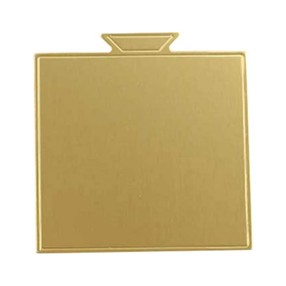 Set of 100 Single Portion Cake Dessert Gold Square Cardboard Base in 3.6" x 3.3"