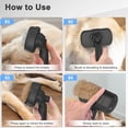 thumbnail image 7 of Self Cleaning Shedding Brush - Skin Friendly Grooming Tool for Dogs, Cats, and Puppies, Deshedding and Hair Removal for Long and Short Haired Pets, 7 of 7