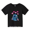 thumbnail image 3 of Camiseta divertida de dibujos animados Kawaii Lilo Stitch para niños, linda camiseta de manga de Stitch, camiseta gráfica Y2k, camisetas de calle, camisetas para mujer, 3 of 5