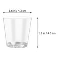 thumbnail image 2 of EeaseCA 100 Pcs Gobelets Jetables Transparents pour Jus, Fête, Avion, Bière, 2 of 7