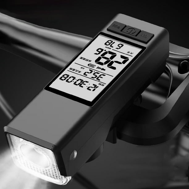 Ordenador inalámbrico para bicicleta, velocímetro, bocina para faro de bicicleta de carretera MTB
