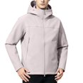 thumbnail image 1 of Men's Lightweight Hooded Windbreaker, Breathable Active Performance Waterproof Rain Shell Jacket with Multi Zipper Pockets, Outdoor Outerwear for Work, Commuting,Hiking & Fishing Pink, 1 of 5