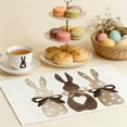 thumbnail image 5 of Boovnll Easter Placemats, Washable Wipeable Heat-Proof Easter Bunny Printing Placemats for Home Kitchen Dining Table Holiday Party Decor, Easter Decorations, 12x18", 5 of 6
