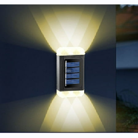 

Zougou New Solar Lamp Outdoor Wall Lamp Led Courtyard Lamp Step Up And Down Luminous Night Lamp A