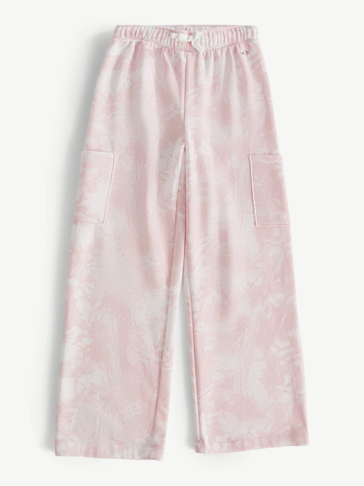 Justice Girls Fleece Cargo Wide Leg Pants, Sizes XS - XLP