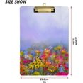 thumbnail image 3 of FMSHPON Daisy Flowers Clipboard Hardboard Wood Nursing Clip Board and Pull for Standard A4 Letter 13x9 inches, 3 of 8