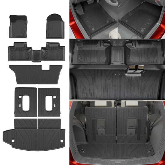 Compatible with 2016-2025 Dodge Durango 7 Seats Floor Mats Cargo Mat Trunk Liner