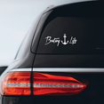 thumbnail image 2 of Boating Life Sticker Decal Notebook Car Laptop 8" x 3" (White), 2 of 4