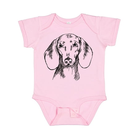 

Inktastic Dachshund Sketch Portrait Gift Baby Boy or Baby Girl Bodysuit
