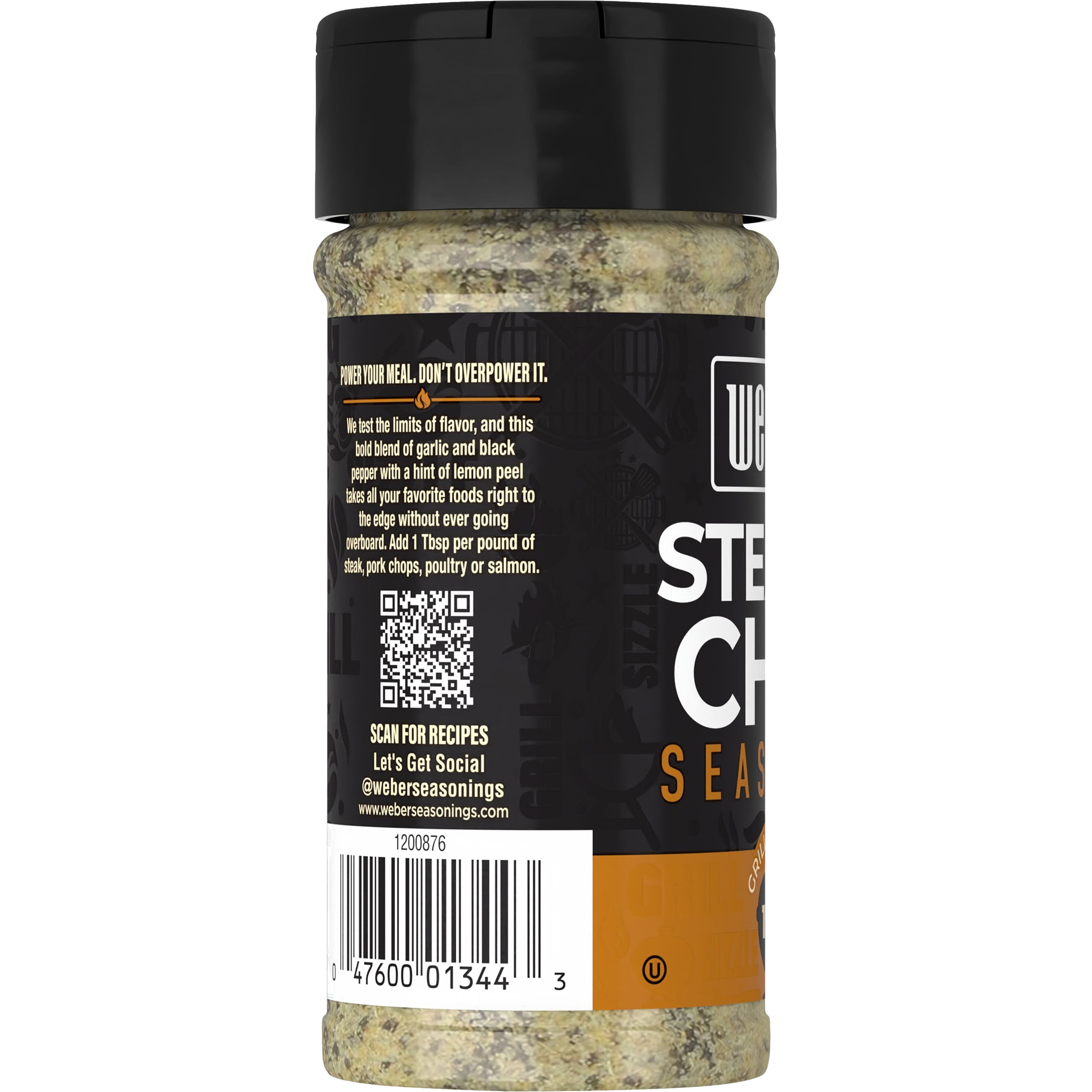 (4 pack) Weber Steak 'N Chop Seasoning, 6 oz