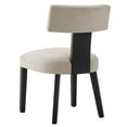 thumbnail image 5 of Side Dining Chair, Set of 2, Ivory White, Fabric, Kitchen Cafe Bistro Hospitality Restaurant, Modern Contemporary HB36865, 5 of 11
