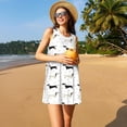 thumbnail image 3 of Easygdp Dachshund Dog para Vestido Transpirable de Mujer, Vestido Suelto de Manga Corta con Pliegues y Bolsillos para el Verano, 3 of 7