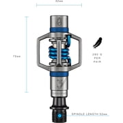 Crank Brothers Egg Beater 3 Dual Sided Clipless Pedals 9/16 Alloy Electric Blue