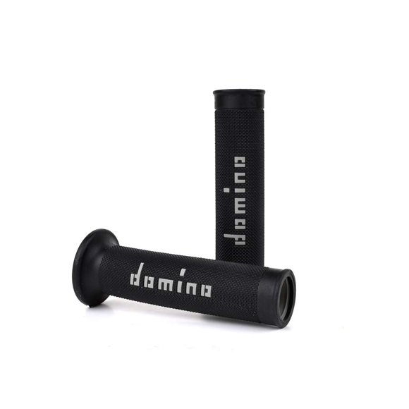 Puños para motocicleta DOMINO A010 Racing negro y gris 126 mm