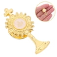 thumbnail image 4 of Pin de pecho en tono dorado, Pin de solapa con cruz de cáliz, Pin de solapa de cáliz de primera comunión para accesorios religiosos católicos de primera comunión, 4 of 5