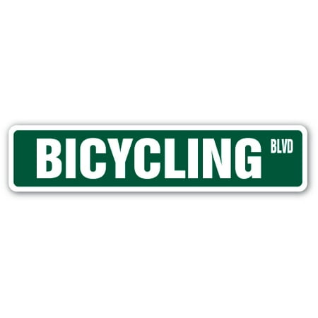 BICYCLING Street Sign bike road biking mountain bike | Indoor/Outdoor |  24