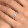 thumbnail image 3 of Gem Stone King 1.45 Cttw IGI Certified Lab Grown Diamond in 14K Two-Tone Gold Engagement Ring for Women | Center Diamond 0.75 Ct | D-E Color | VS1 Clarity | Size 6, 3 of 6