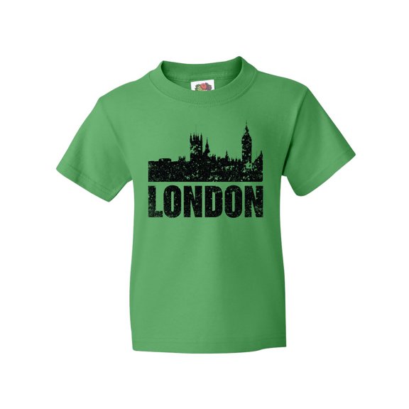 Inktastic London England City Skyline with Grunge Youth T-Shirt