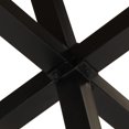 thumbnail image 5 of vidaXL 1 Piece Solid Rough Mango Wood Dining Table with Black Metal Frame for Kitchen, 5 of 7