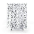 thumbnail image 6 of Cute Ghost Shower Curtain, Black & White Spooky Floral Bathroom Decor, Halloween Aesthetic, Witchy Bathroom Vibes, Unique Gift for Halloween Lovers, 6 of 7