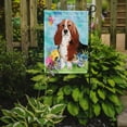 thumbnail image 2 of Easter Eggs Basset Hound Garden Flag, 2 of 3
