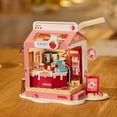 thumbnail image 3 of Kit de Maison Miniature DIY Strawberry Milk Box 3D Puzzle Rolife DS034, 3 of 5