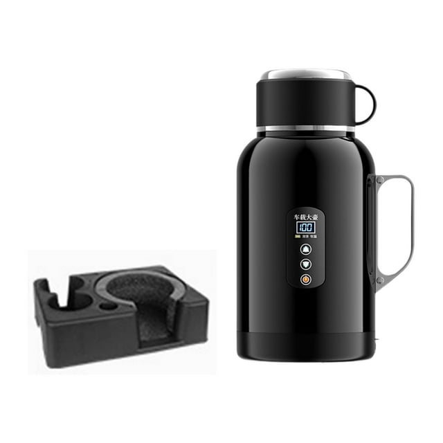 Hervidor de agua eléctrico para coche, 12/24 V, taza de café, té, tetera, hervidor de agua portátil para camión Con base