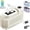 8Cubes White, variant on 12v Compact Portable Mini Ice Maker, Mini Machine with Car Adapter, Makes 10 Cubes in 15-20 Mins for Home Kitchens, Outdoor Spaces, Camping Places, RV (8Cubes White)