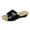 Black, variant on OJinShaWanO Chinese Slippers Pack Women Summer Solid Color on Casual Open Toe Wedges Soft Bottom Breathable Slippers Shoes Sandals
