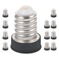 thumbnail image 2 of 12 Pcs E14 to E12 Light Socket Adapter Lamp Base Converter Lamp Holder Converter for Ceiling Light Bulb Base Converter Bulb Socket Adapter, 2 of 6