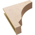 thumbnail image 6 of 5"W x 20"D x 20"H Thin Moab Rough Cedar Woodgrain TimberThane Corbel, Primed Tan, 6 of 6