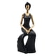 thumbnail image 4 of Figura de resina para dormitorio, boda, sala de estar, estatua romántica para amantes. Chica negra, 4 of 9