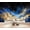 Color 4, variant on Celestial Blue Gold Starry Night Sky Cosmic Peel and Stick Wall Murals 69"H x 96"W Removable PVC Wallpaper Self-Adhesive Wall Paintings for Bedroom Living Room