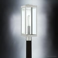 thumbnail image 4 of Luxury Modern Farmhouse Outdoor Post Light, 20.50''H x 7.00''W, with Industrial Style Elements, Minimalist Design, Stainless Steel Finish and Clear Beveled Glass, UQL1363, 4 of 7