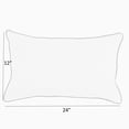 thumbnail image 4 of Sunbrella  Canvas Navy/ Cast Silver Indoor/ Outdoor Pillows (Set of 2) 12 in x 24 in, 4 of 5