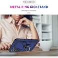 thumbnail image 4 of CoverON For Samsung Galaxy S22 Ring Case, Kickstand Rugged Phone Cover Magnetic Car Mount Compatible - Navy Blue, 4 of 9