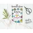 thumbnail image 4 of Darling Souvenir Multicolor Birthday Invitation Card Printable Elegant Fill or Write In Blank Party Invites 28 Pcs 5 x 7 Inches, 4 of 5