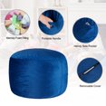thumbnail image 6 of HARIPUL 3FT Bean Bag Chair with Memory Foam Filled, Large Stuffed Beanbag Chair Soft Sofa with Removeable Dutch Velvet Cover, Dark Blue, 6 of 7
