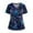03-Dark Blue, variant on Printed Scrub Tops Women,Halloween Scrub Tops Plus Size Cute Pumpkin-Headed Bat Printed Short Sleeve V-Neck Nurse Care Worker Uniform Scrub Top,Light pink,L