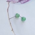 thumbnail image 2 of Pendientes de jade verde, pendientes de jade para mujeres y hombres, pendientes de plata de ley 925, pendientes hechos a mano, regalo para graduación, regreso a la escuela y aniversario de cumpleaños ER, 2 of 5