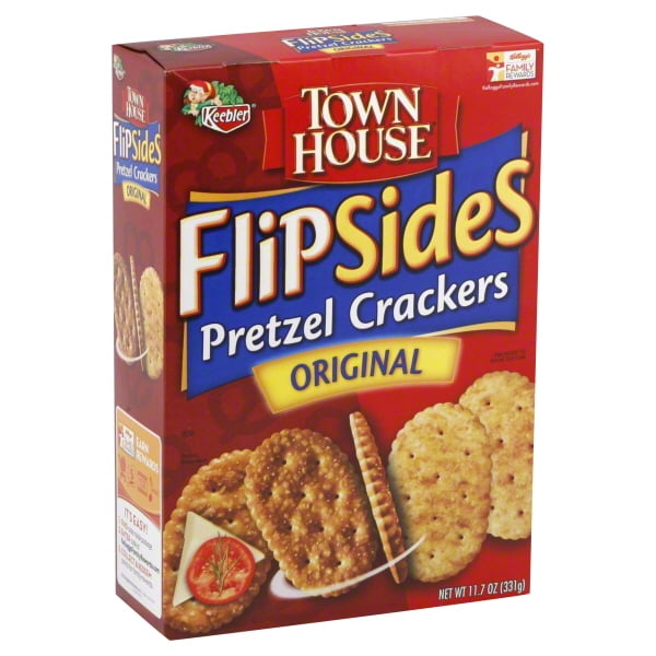 Keebler Town House Flip Sides Original Pretzel Crackers, 11.7 Oz