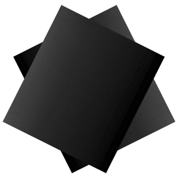 Soimiss Grill Mats Black Fiberglass Non-Stick Oven Liners for Outdoor Use 2Pcs