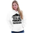 thumbnail image 4 of Live With Parents Slacker Funny Unisex Plus Fleece Graphic Hoodie Brisco Brands 2X, 4 of 5