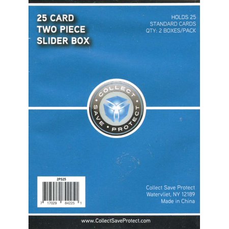 CSP Card Supplies 25 CT Slider 2-Pack Case