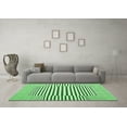 thumbnail image 3 of Ahgly Company Indoor Square Solid Emerald Green Modern Area Rugs, 5' Square, 3 of 4