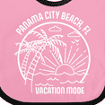 thumbnail image 4 of Inktastic Summer Vacation Mode Panama City Beach Florida Boys or Girls Baby Bib, 4 of 4