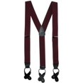 thumbnail image 1 of CTM®  Elastic Button End Dress Suspenders with Silver Hardware (Men's Big &, 1 of 2